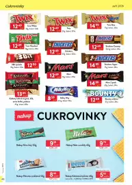 Qanto leták Strana 102: Kaštany ledové original, bílé, extra hořké, pistácie €13,65, Snickers €12,49