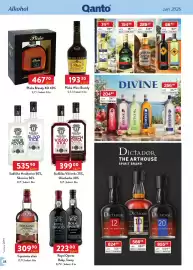 Qanto leták Strana 38: Sudlička Hruškovice 50%, Slivovice 50% €535,90, Next špinavý víno €66,90