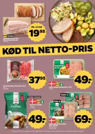 Netto tilbudsavis uge 35 Side 10: Velsmag kamfilet eller ribbenssteg uden ben €19,95, Velsmag hakket oksekød €37,95