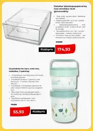 Clas Ohlson kundeavis uke 35 Side 2: Stabelbar kjøleskapsoppbevaring med uttrekkbar skuff, gjennomsiktig €174,93