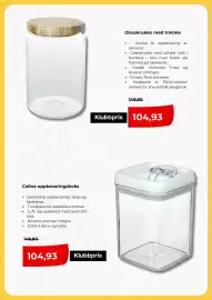 Clas Ohlson kundeavis uke 35 Side 3: Glasskrukke med trelokk €104,93, Coline oppbevaringsboks €104,93