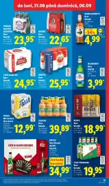 Catalog Lidl săptămâna 36 Pagină 19: Stella artois bere blondă €24,95, Kozel bere blondă €18,99