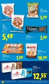Catalog Lidl săptămâna 36 Pagină 24: Arslan-mallow biscuiti cu bezea €1,99, Nutella biscuits €16,99
