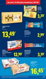 Catalog Lidl săptămâna 36 Pagină 25: Kinder Happy Hippo €12,99, Rom buzz €2,99