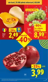 Catalog Lidl săptămâna 36 Pagină 3: Lidl Dovleac pentru copt €2,49, Rodii €3,99