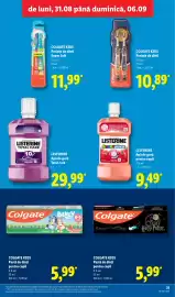 Catalog Lidl săptămâna 36 Pagină 31: Colgate Kids Pastă de dinți pentru copii €5,99, Listerine apă de gură total care €29,99