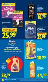 Catalog Lidl săptămâna 36 Pagină 32: Gillette Blue 3 Plus €35,99, Miau miau ășternut igienic pentru pisici €10,99
