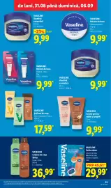Catalog Lidl săptămâna 36 Pagină 33: Vaseline Vaselinea cosmetica €9,99, Vaseline balsam de buze €9,99
