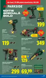Catalog Lidl săptămâna 36 Pagină 35: Parkside performance polizor unghiular €349,00, Parkside mini fierăstrău cu lanț €129,00