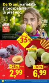 Catalog Lidl săptămâna 36 Pagină 52: Prune €2,99, Pere €6,99