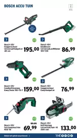 GAMMA folder Pagina 17: Bosch 18V heggenschaar EasyHedgeCut €76,99, Bosch 18V kettingzaag €133,00