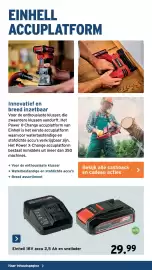 GAMMA folder Pagina 20: Einhell 18v accu 2,5 ah en snellader €29,99