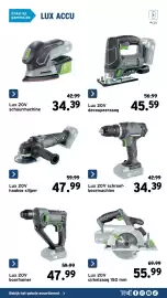 GAMMA folder Pagina 25: Lux 20V schroef-boormachine €34,39, Lux 20V haakse slijper €47,99