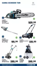 GAMMA folder Pagina 31: Gamma hakselaar €199,00, Gamma bodemfrees €199,00
