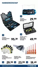 GAMMA folder Pagina 37: Stanley ratel-/bitset met pistoolgreep €49,99, Handson gereedschapset €95,39