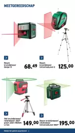 GAMMA folder Pagina 38: Bosch kruislijnlaser quigo iii €68,49, Skil kruislijnlaser/rotatielaser 360° €149,00