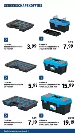 GAMMA folder Pagina 40: Gamma gereedschapskoffer m €15,99, Gamma assortimentsdoos m €5,99