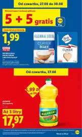 Lidl gazetka Strona 11: Olej rzepakowy Kujawski €17,97, Cukier biały €1,99