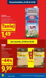 Lidl gazetka Strona 12: Mleko UHT 3,2% Łączka €1,49, Ser Carski €9,99