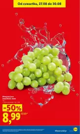 Lidl gazetka Strona 17: Winogrona jasne bezpestkowe, luzem €8,99