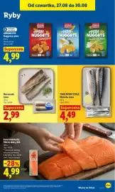 Lidl gazetka Strona 55: Makrela, tusza €4,49, Fish Nuggets Abramczyk €4,99