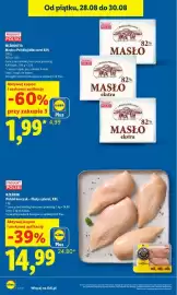 Lidl gazetka Strona 8: RZEŹNIK Polski kurczak – filety z piersi, XXL €14,99, Mlekovita Masło z Polskiej Mleczarni 82% €1,99