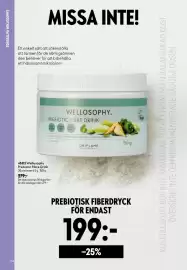 Oriflame reklamblad Sida 114: Welloosophy prebiotisk fiberdryck €199,00