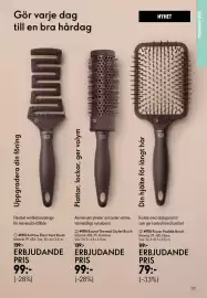 Oriflame reklamblad Sida 125: 303 Airflow Flexi Vent Brush €99,00, 302 Round Thermal Styler Brush €99,00