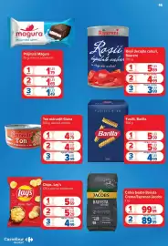 Catalog Carrefour Market Pagină 16: Fusilli, Barilla €4,99, Răureni roșii decojite cuburi €3,99