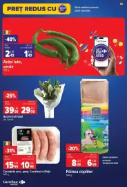 Catalog Carrefour Market Pagină 18: Buchet Soft Gold €29,99, Carrefour la Piață Cârnați de porc, groși €10,99