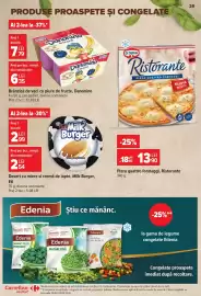 Catalog Carrefour Market Pagină 29: Eti milk burger €2,54, Dr.Oetker Ristorante pizza quattro formaggi €13,90