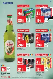 Catalog Carrefour Market Pagină 40: Bere Timișoreana €29,89, Ciuc Radler €13,99