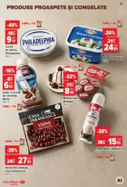 Catalog Carrefour Market Pagină 5: President brânză cremoasă €24,89, Philadelphia cremă de brânză €9,19