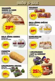 Nelins reklamblad vecka 35 Sida 6: Pyramid dala-järna surdeg €29,90, Skogaholm kanelbullar €26,90