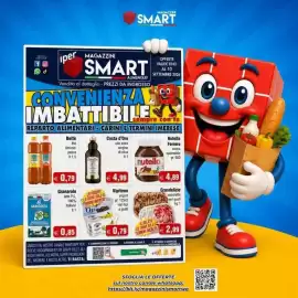 Volantino Magazzini Smart Pagina 1: Grandelizie vaschette vari gusti €2,99, Nutella Ferrero €4,89