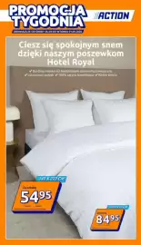 Action gazetka tydzień 35 Strona 1: Poszwa na kołdrę Hotel Royal 140 x 220 cm €54,95