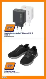 Action gazetka tydzień 35 Strona 11: Buty sportowe €49,95, Szybka ładowarka GaN³ Sitecom USB-C i USB-A €29,95