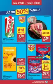 ALDI gazetka Strona 3: Łopatka wieprzowa bez kości €6,99, Tabletki do zmywarki Somat All in 1 Extra €25,00