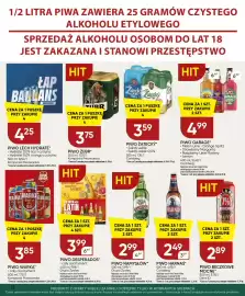 Chata Polska gazetka Strona 12: Piwo bezalkoholowe Lech Hydrate liczi i cytryna €4,25, Piwo Harnaś €2,49