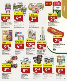 Chata Polska gazetka Strona 5: Twaróg wiejski klinek lekki Piątnica €4,49, Mleko UHT Łaciate świeże 2% €3,49