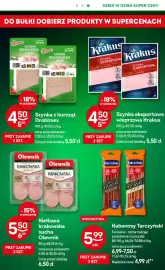 Żabka gazetka Strona 6: Szynka z kurcząt Drobimex €4,50, Szynka eksportowa wieprzowa Krakus €4,50