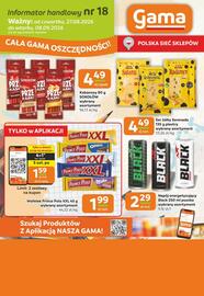 Gama gazetka Strona 12: Kabanosy SOKOŁÓW €4,49, Napój energetyzujący Black €2,29