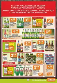 Gama gazetka Strona 11: Piwo Żubr €3,59, Piwo Tyskie €2,79