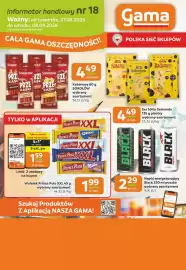 Gama gazetka Strona 12: Kabanosy SOKOŁÓW €4,49, Napój energetyzujący Black €2,29