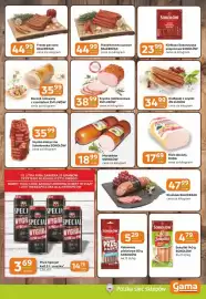 Gama gazetka Strona 3: Kiełbasa Sokołowska wieprzowa SOKOŁÓW €23,99, Frankfurterki surowe BALCERZAK €44,99