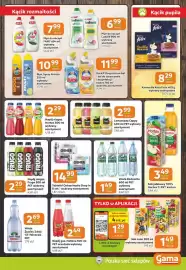 Gama gazetka Strona 9: Woda Rodowita €1,49, Napój niegaz. Hortex €2,29
