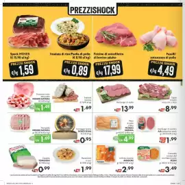 Volantino SuperW Pagina 6: Petto di pollo MONDO NATURA €4,99, Mortadella MONDO NATURA €1,69