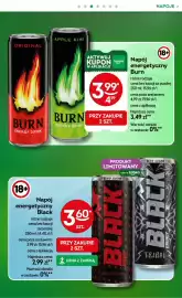 Żabka gazetka Strona 15: Napój energetyczny Burn €3,99, Napój energetyczny Black €3,60