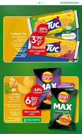 Żabka gazetka Strona 21: Krakersy Tuc €3,99, Chipsy Lay's Max €6,50