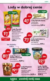 Żabka gazetka Strona 55: Lody matchaberry Mochi Soti €7,99, Lody Plombir Good Mood €1,99